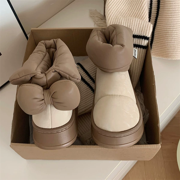 With bow, white, cute