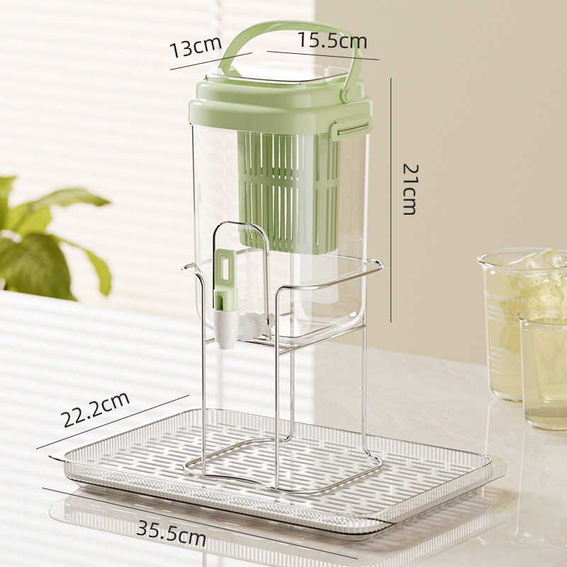 新款带水龙头冷水壶家用露营聚会柠檬水冷水桶果茶桶大容量|undefined