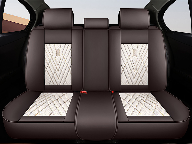 2023 new car seat cushion four seasons universal high-end delicate nappa leather full surround perforated breathable seat cover cushion