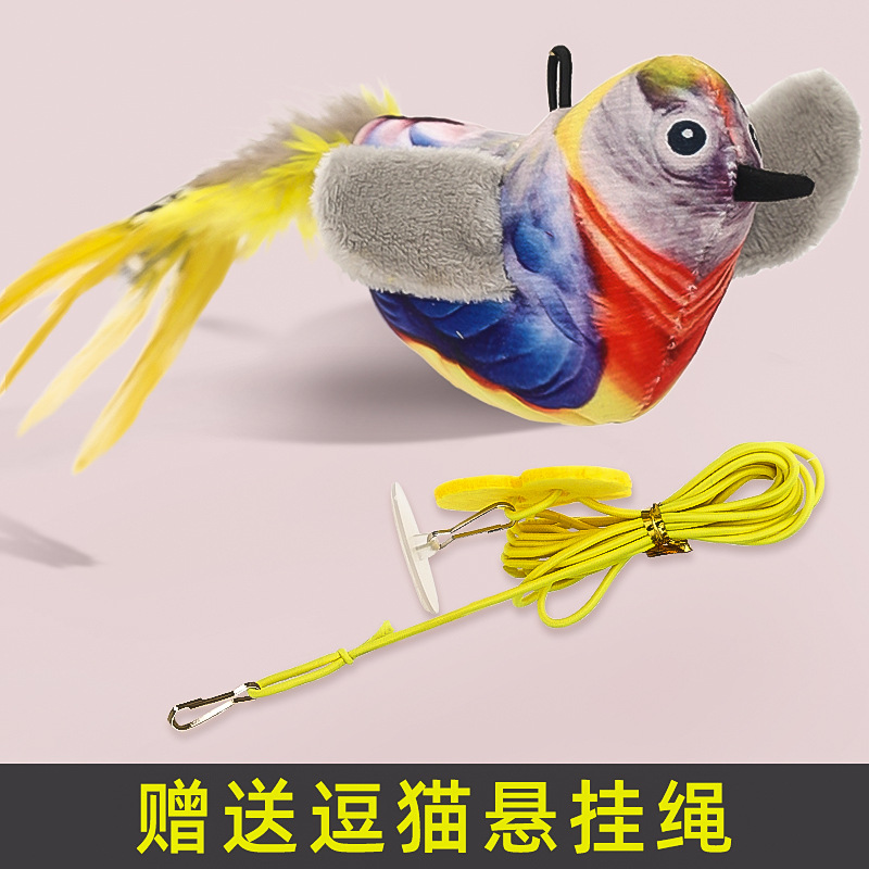 Juguetes para gatos para aliviar el aburrimiento, columpio, llamar al ratón, burlarse del palo del gato, simular el sonido del ratón, el gato consume suministros físicos