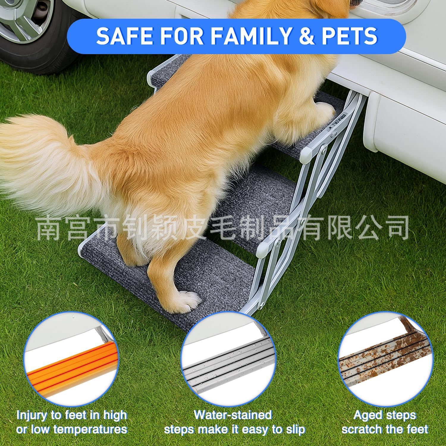 Striped Rv Step Mat Protective Pad Rv Camper Anti-Slip and Dirt-Resistant Step Mat Rv Step Mat