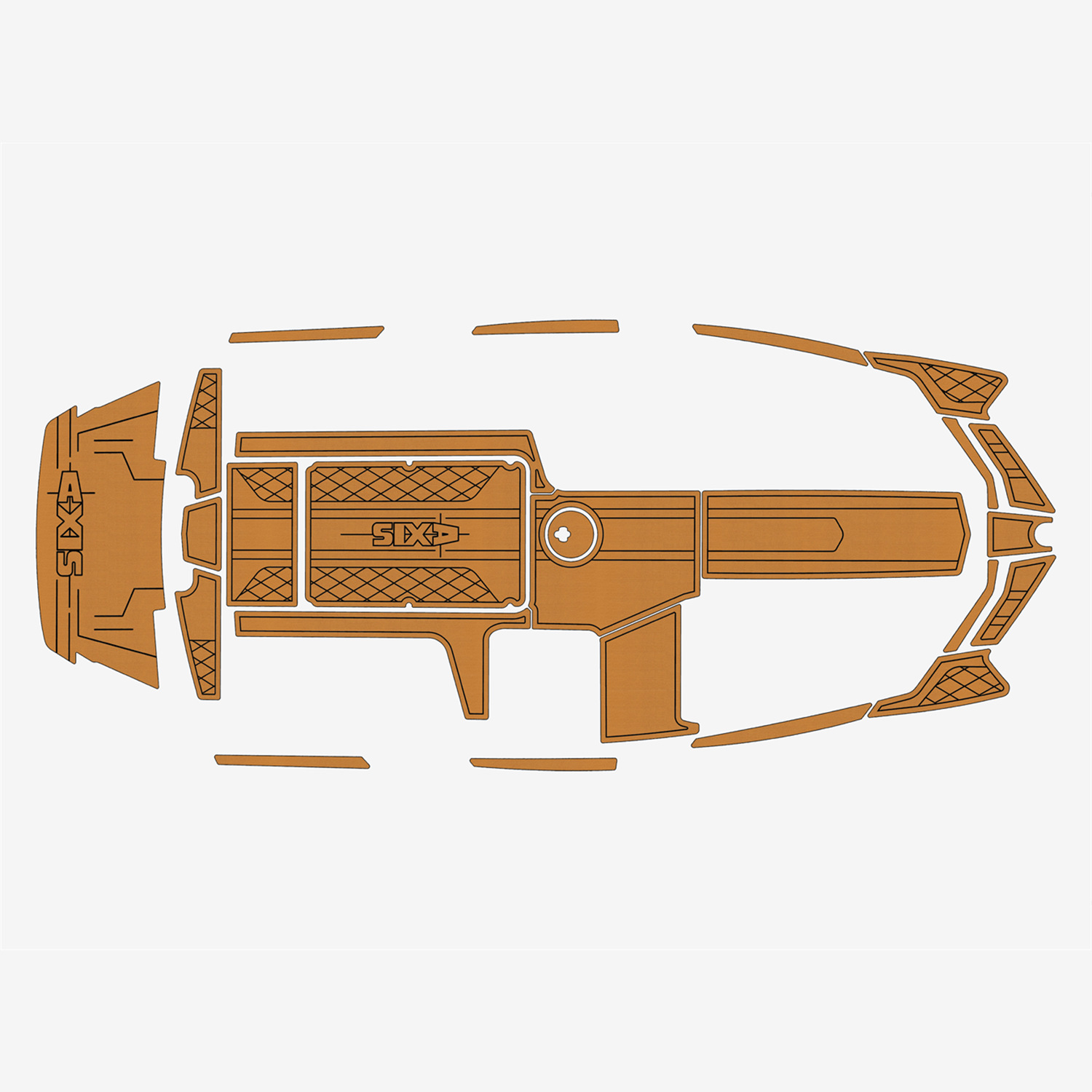 2018 AXIS A22 EVA Faux Teak Marine mat foam Floor