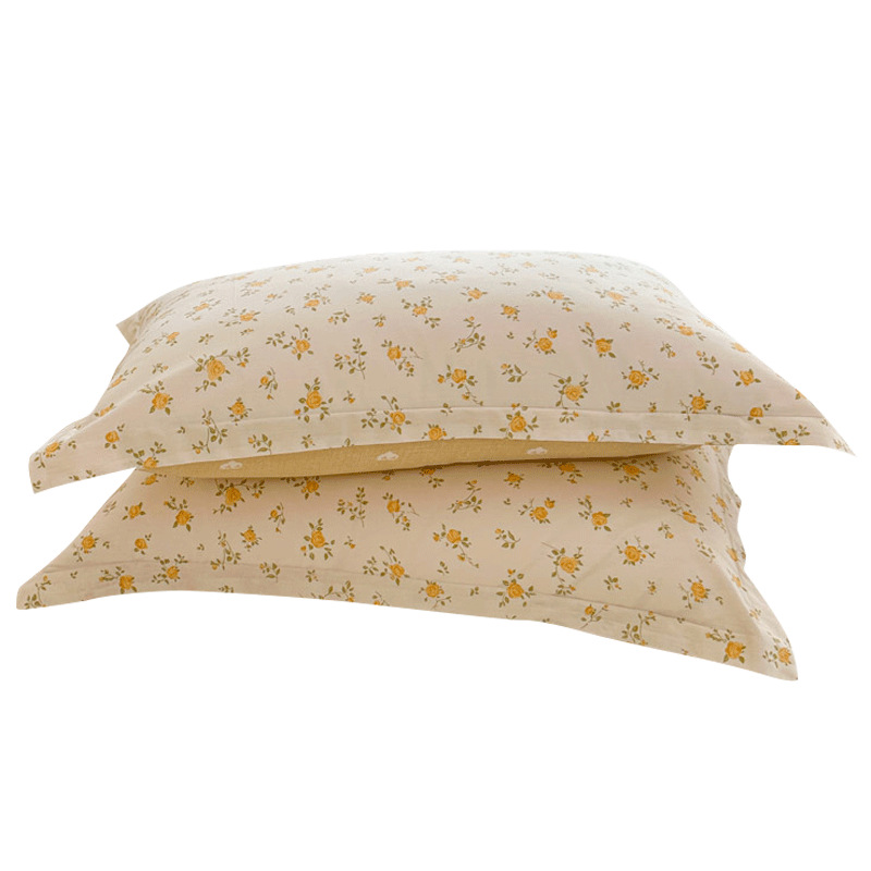 Funda de almohada de algodón de celebridades de Internet Un par de fundas de almohada de algodón 48x74cm Juego completo de fundas de almohada para un solo hogar Funda interior para mujer