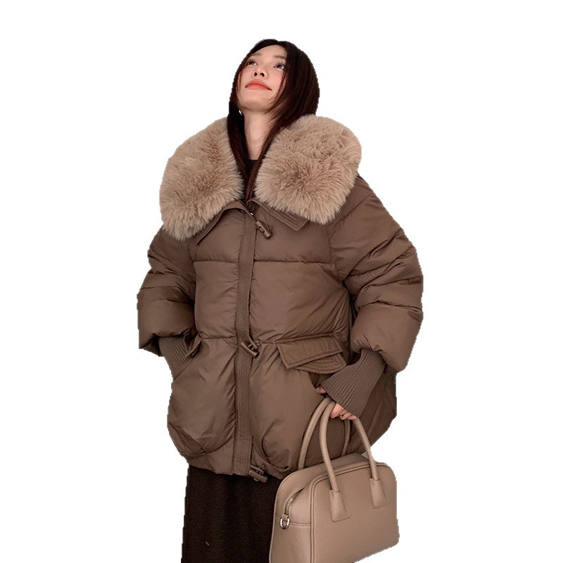 Comercio exterior corto de algodón mujer invierno pequeño 2025 nuevo estilo coreano suelto chaqueta de pan de mujer