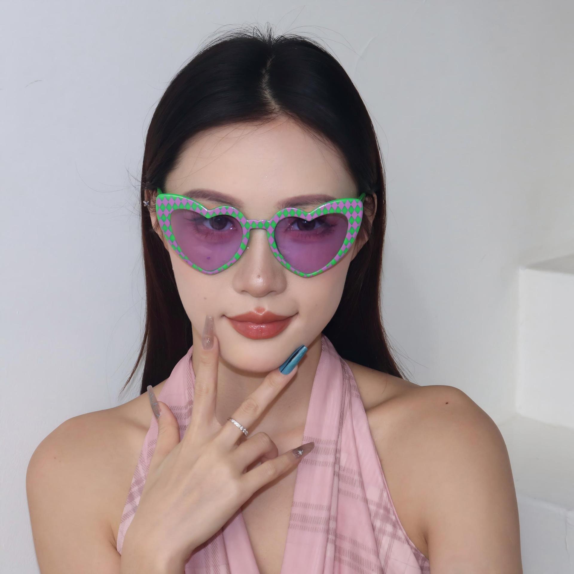 Gafas de Sol con Forma de Corazón ABS Personalizado