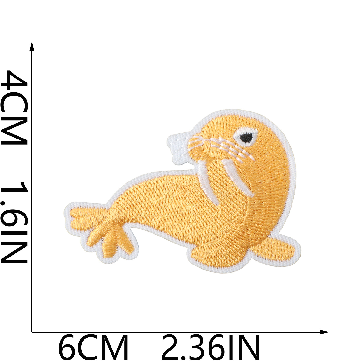 Pequeño pez de color bordado pegatinas de tela mar fiesta pegatinas de parche de sellas adorables decoración de computadora bordado sellas de sublimación caliente