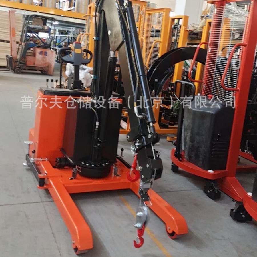 移动式旋转液压小吊车电动行走平衡式搬运模具小吊机1T单臂吊