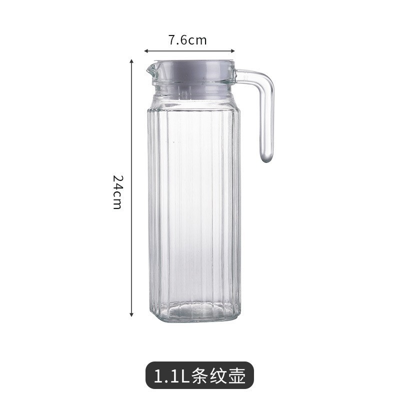 Pot de boca de pato burbujeante fría barra de cerveza de vidrio transparente frutas de té contenedor de cerveza fría agua fría comercial gran olla de cerveza