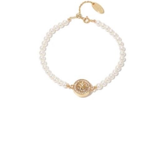 Fashionable golden bracelet with zircon