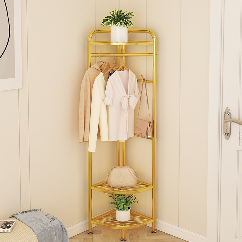 Corner cloak rack bedroom corner hanging bag hanging hanger setting…