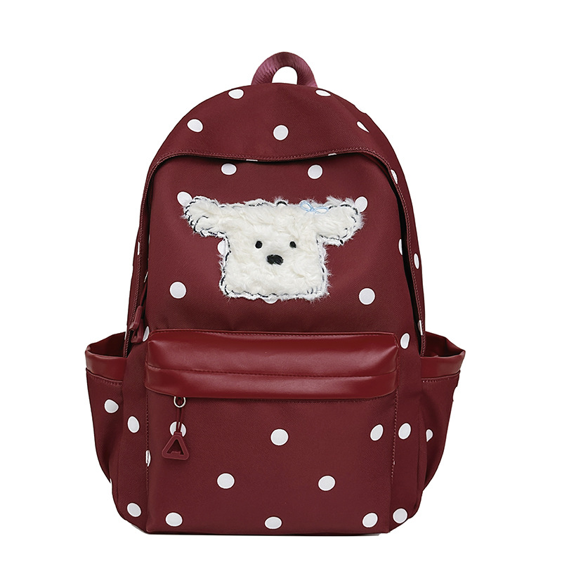 Mochila de alto valor facial para niños y niñas encantadora impresión de gran capacidad mochila de niños de dibujos animados perros mochila de niños