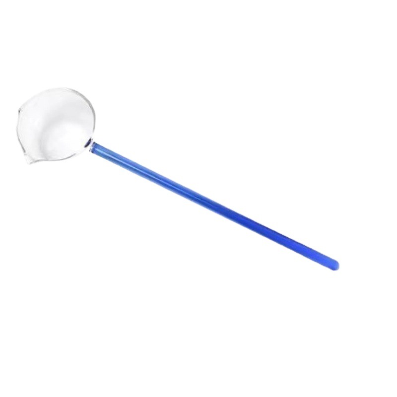 Cuchara de vidrio de borosilicato cuchara de vidrio resistente al calor cuchara de aceite caliente se puede calentar directamente por llama abierta