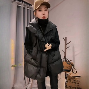 European-Style down Vest for Women, Winter Korean Version, Outerwear, 2025 New Autumn and Winter Versatile Loose Vest Jacket