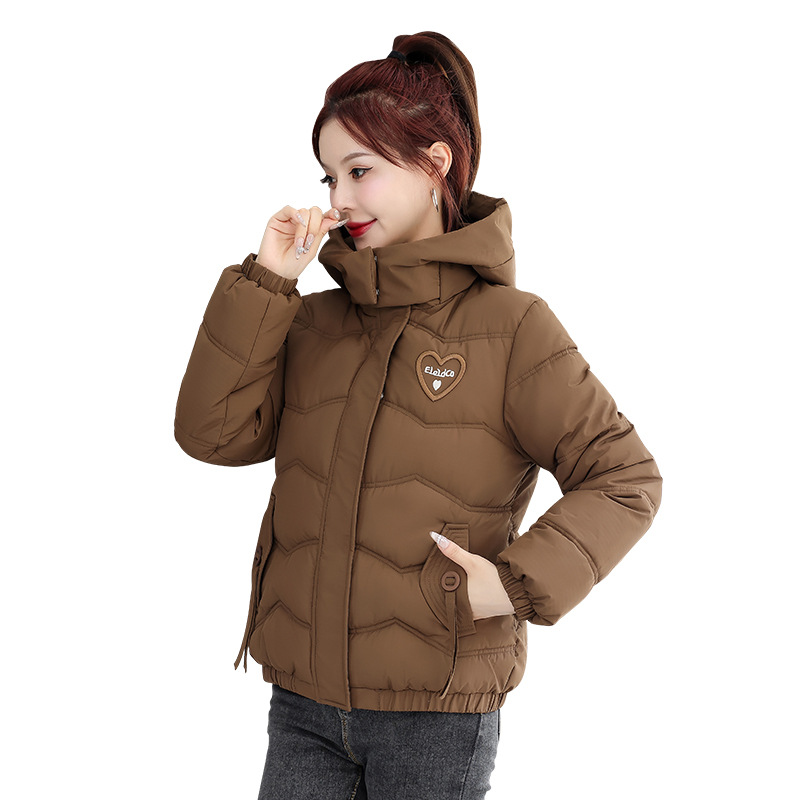 Invierno plumón chaqueta de algodón corto para mujeres en 2025 nuevo tipo de chaqueta de algodón delgada estilo coreano multifacé chaqueta de algodón gruesa image 5