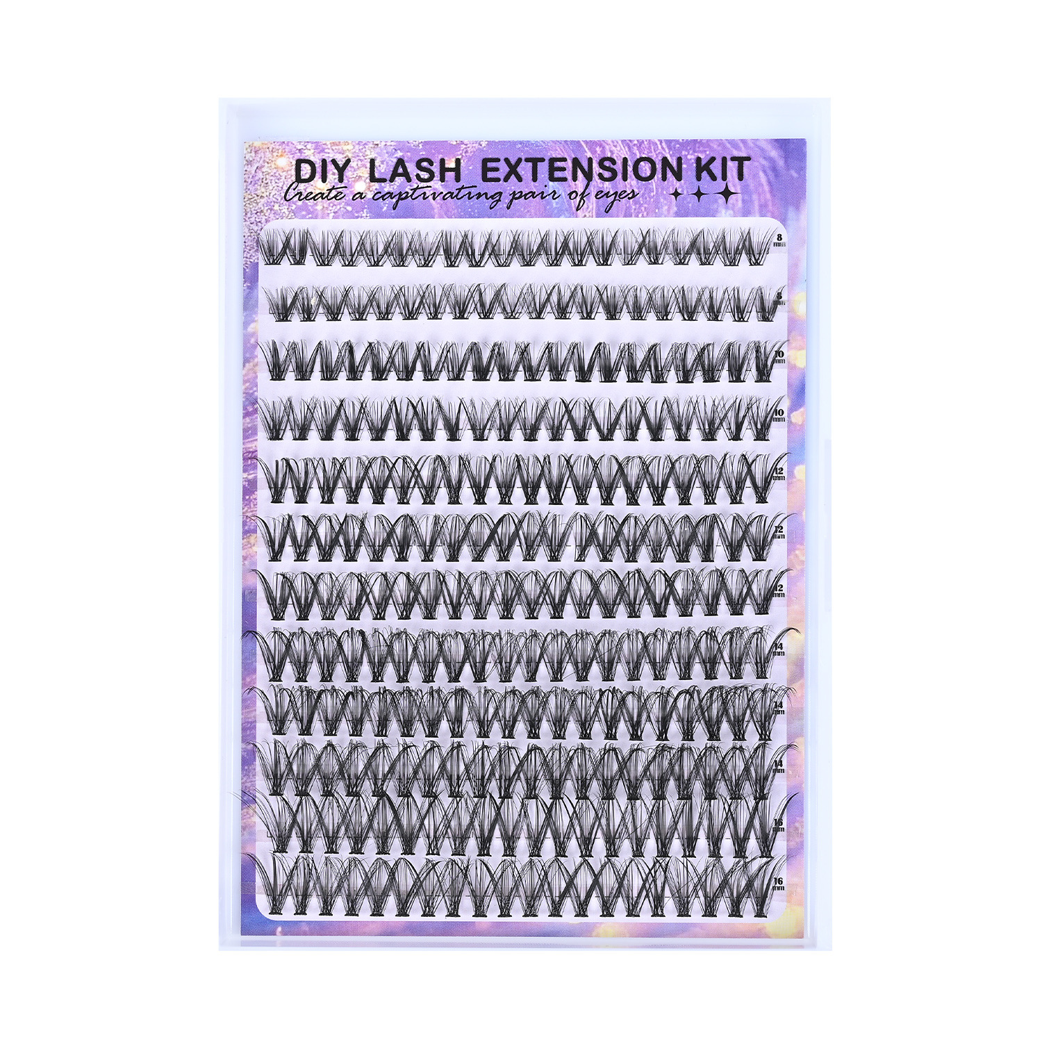 Europa y los Estados Unidos de fusión en caliente de cabello de gran capacidad 30Pdiy un solo racimo natural denso caricatura maquillaje de ojos pestañas transfronterizas