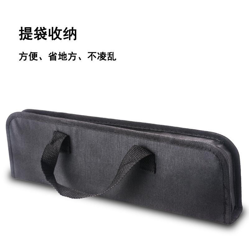 Amazon BBQ pala tenedor clips kebab aguja de maíz dieciséis piezas cubiertas bolsa de tela conjunto de parrilla de acero inoxidable