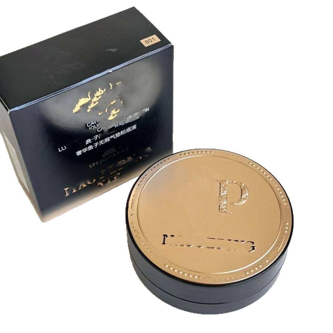 Channel Supply Maojia 14g Caviar Cushion Foundation 801/802 Concealer, Delicate and Natural Creamy Skin, One-Piece Dropshipping