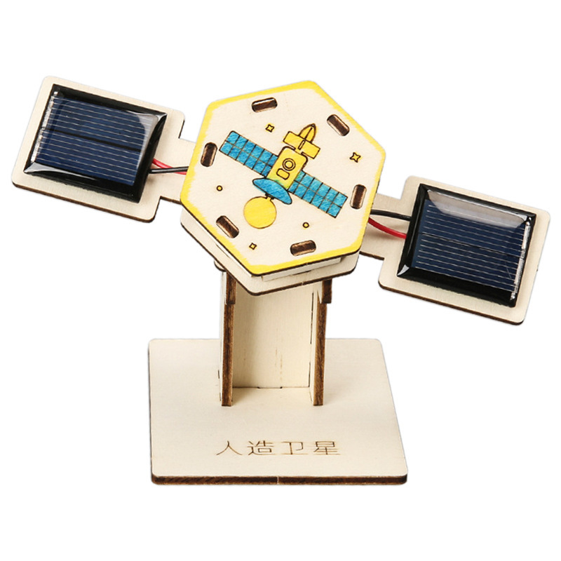 diy太阳能人造卫星航空航天模型科技小制作steam儿童手工科学实验|undefined