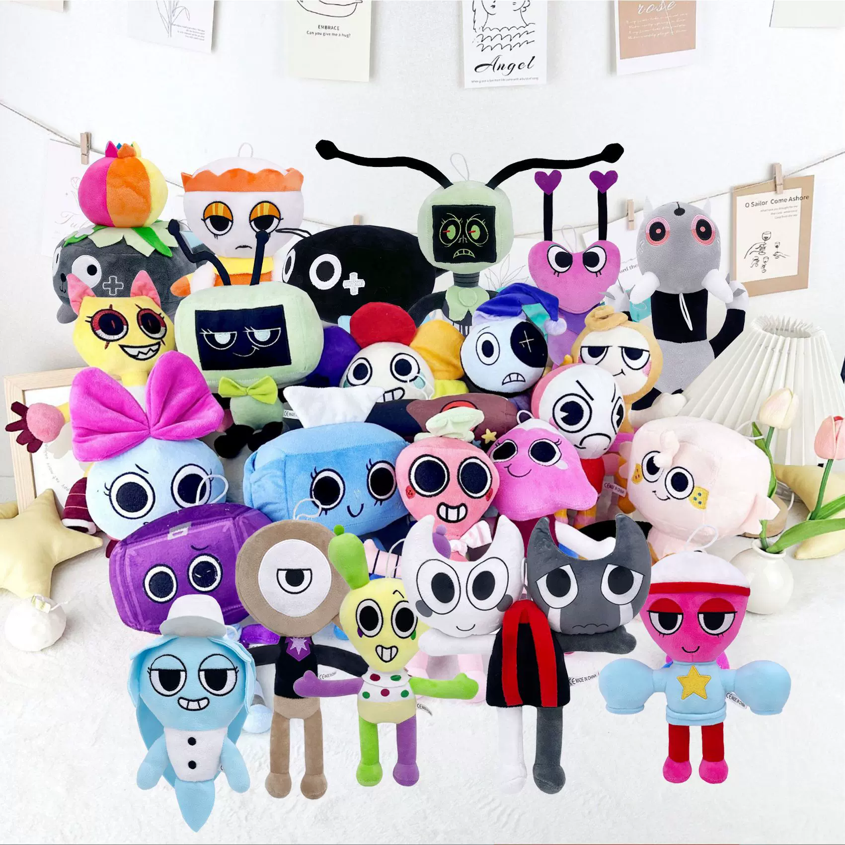 跨境新品dandy’s world plush 丹迪的世界毛绒玩具玩偶公仔娃娃