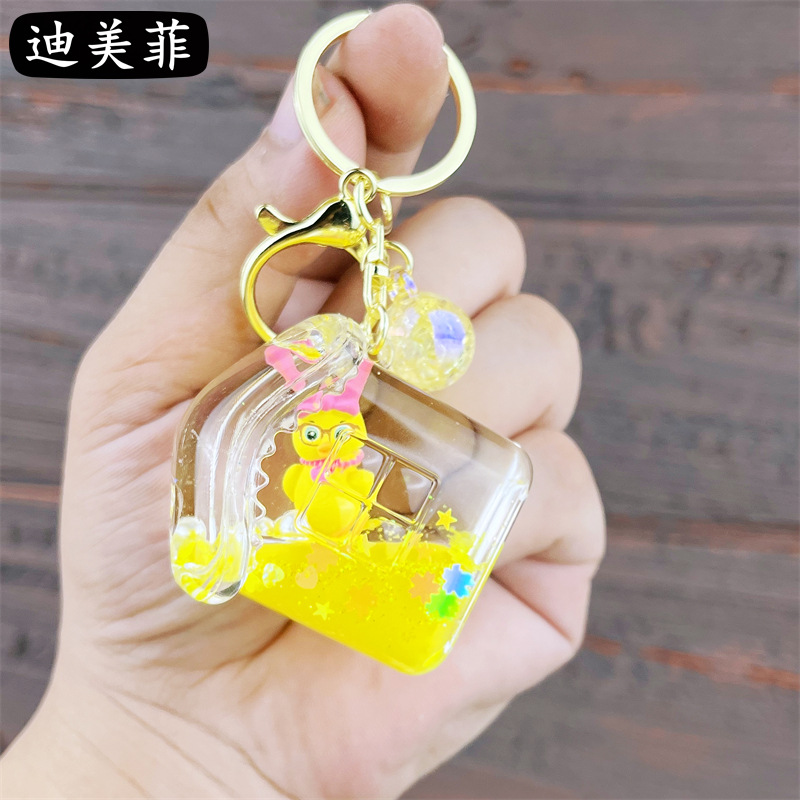 Patito amarillo con arco-casa