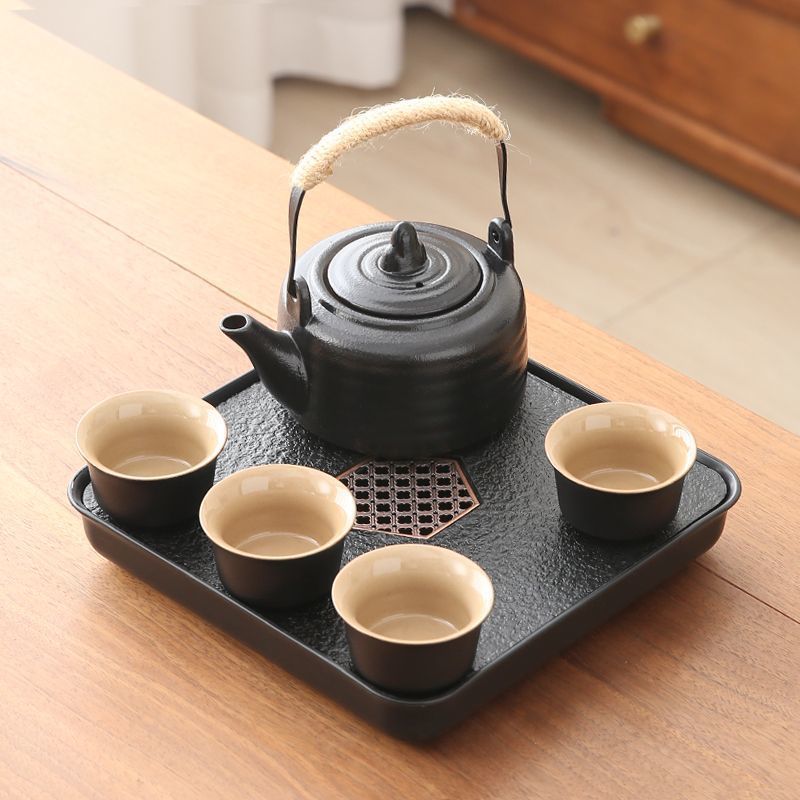 리프트 산푸 냄비 350ml + 컵 4개 + 차 트레이