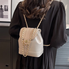 High-quality texture women's summer versatile 2024 new chain crossbody bag backpack bucket bag