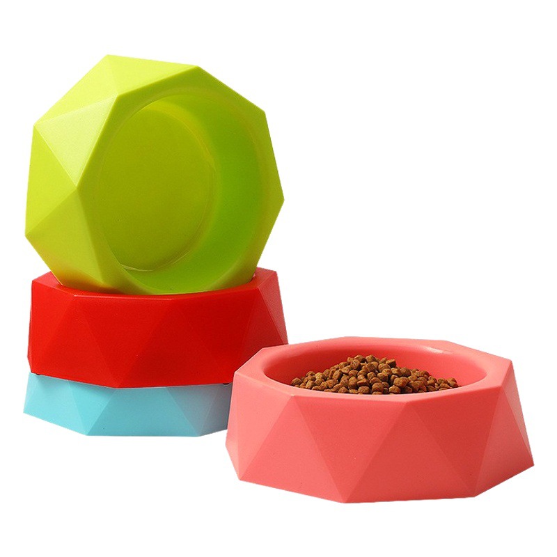 Directo de fábrica nuevo Pet Bowl gato tazón de color caramelo de gran diámetro tazón de fuente de comida para perros suministros para mascotas al por mayor