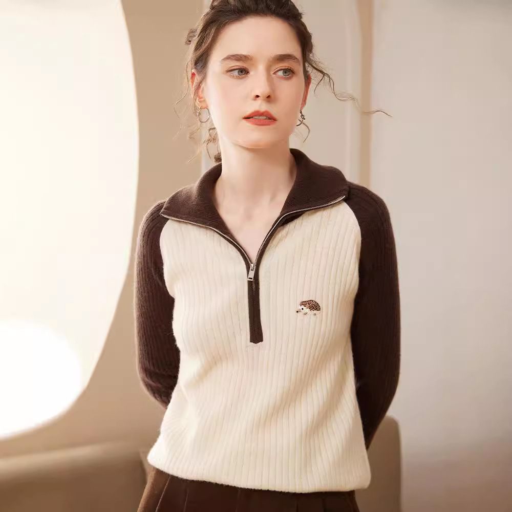New Exquisite Hedgehog Cashmere Sweater For Women