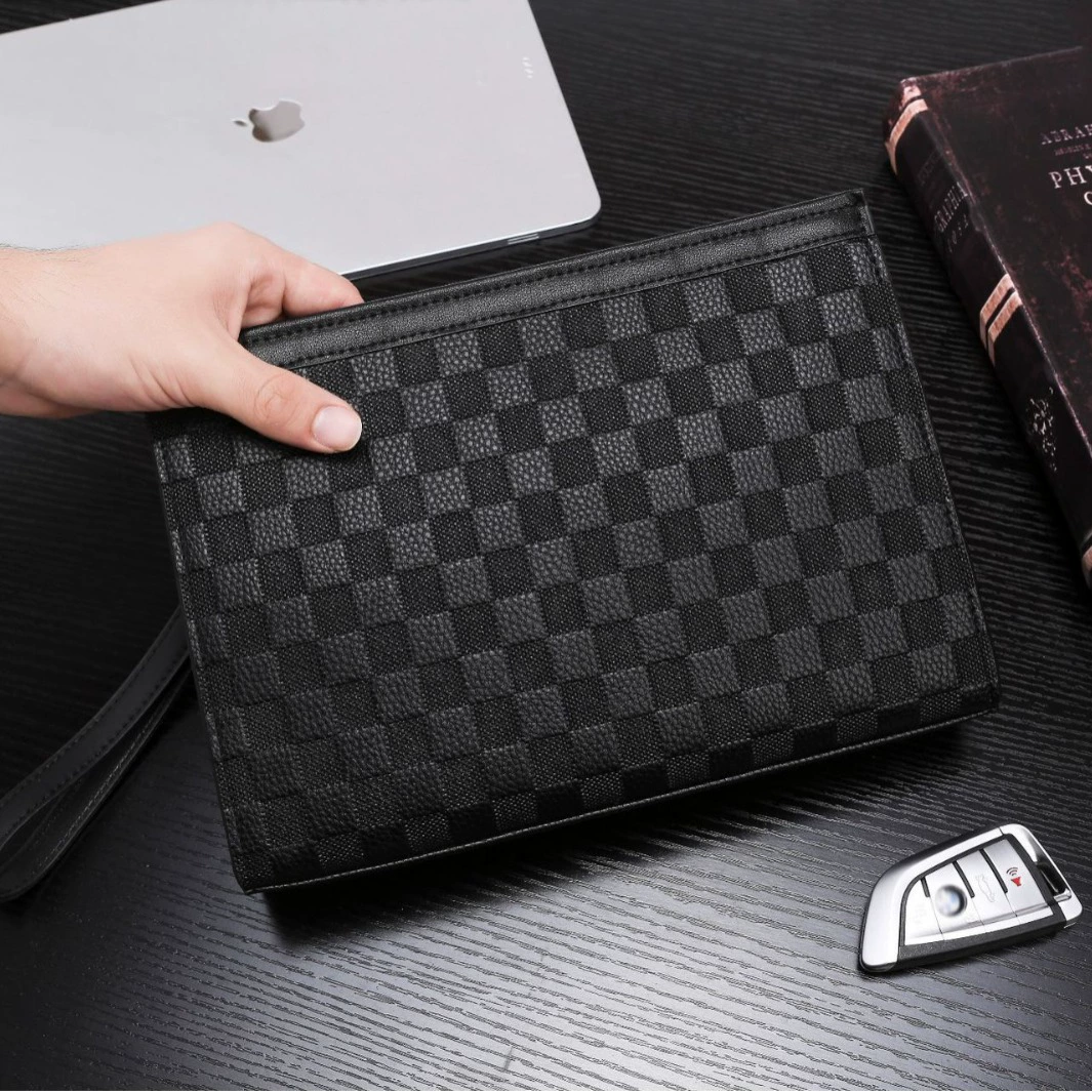 Small clutch bag, wallet, capacious mobile phone, hand loop bag, business version, high-end