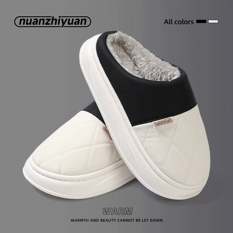 Мужские хлопчатобумажные тапочки Nanpo Wan осенью и зимой Baotou в помещении