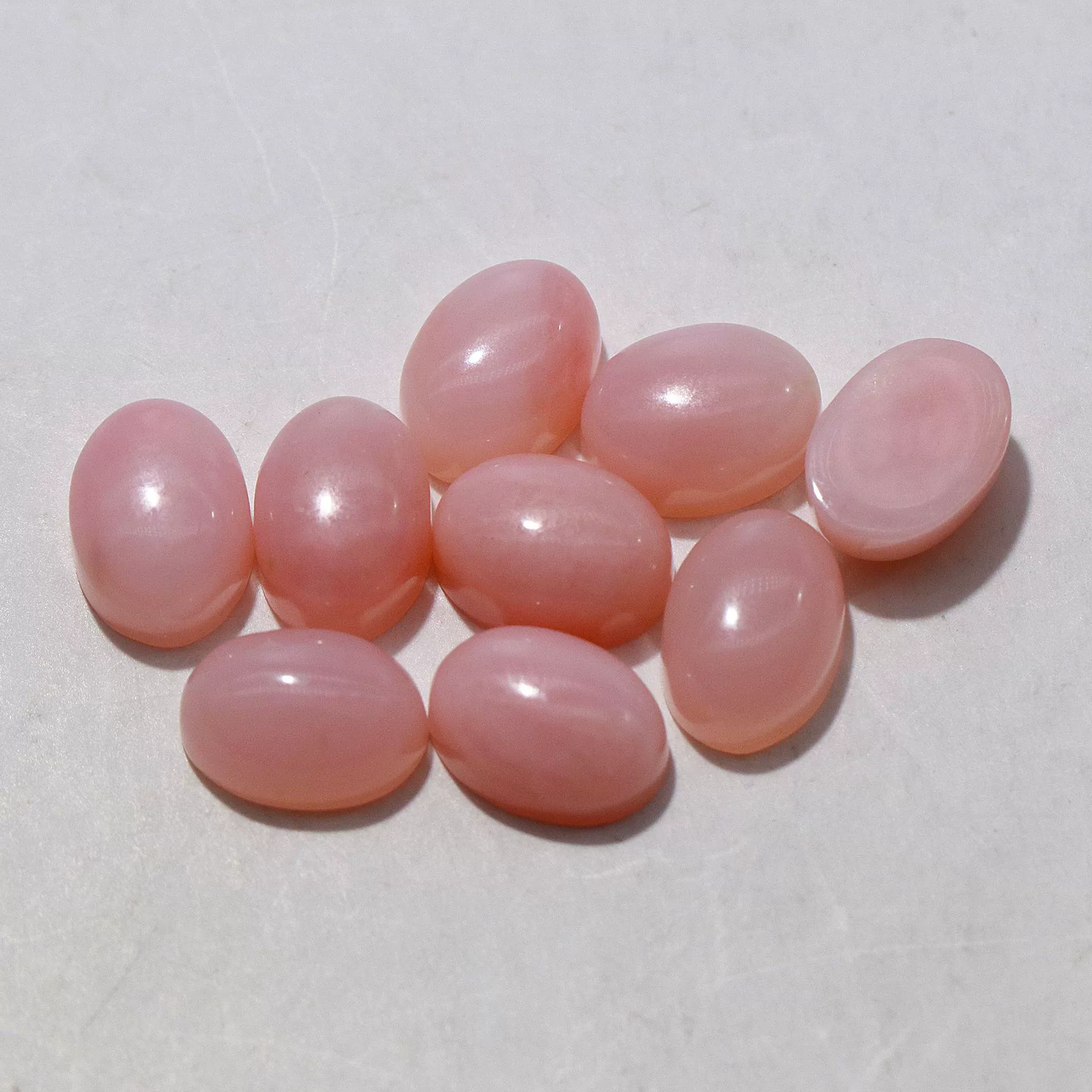 Natural Opal Cabochon (Egg/Oval), Flat-Back Cabochon for K-Gold Jewelry, Multiple Sizes