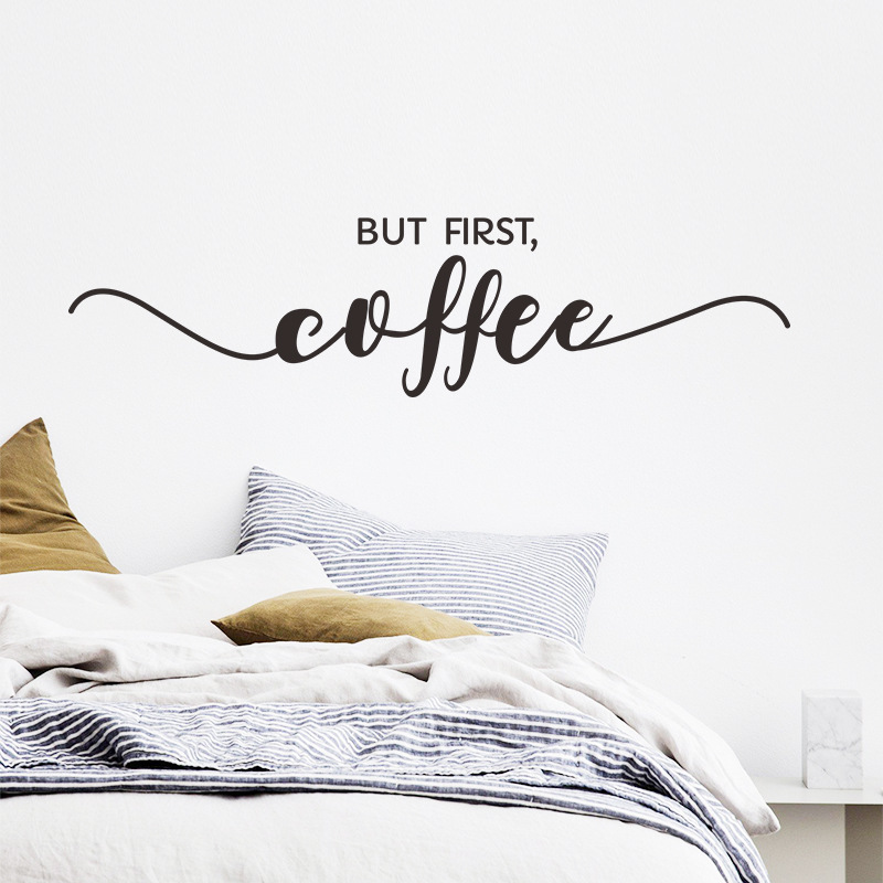 Creative Black White English Slogan Early Morning Wall Stickers display picture 4