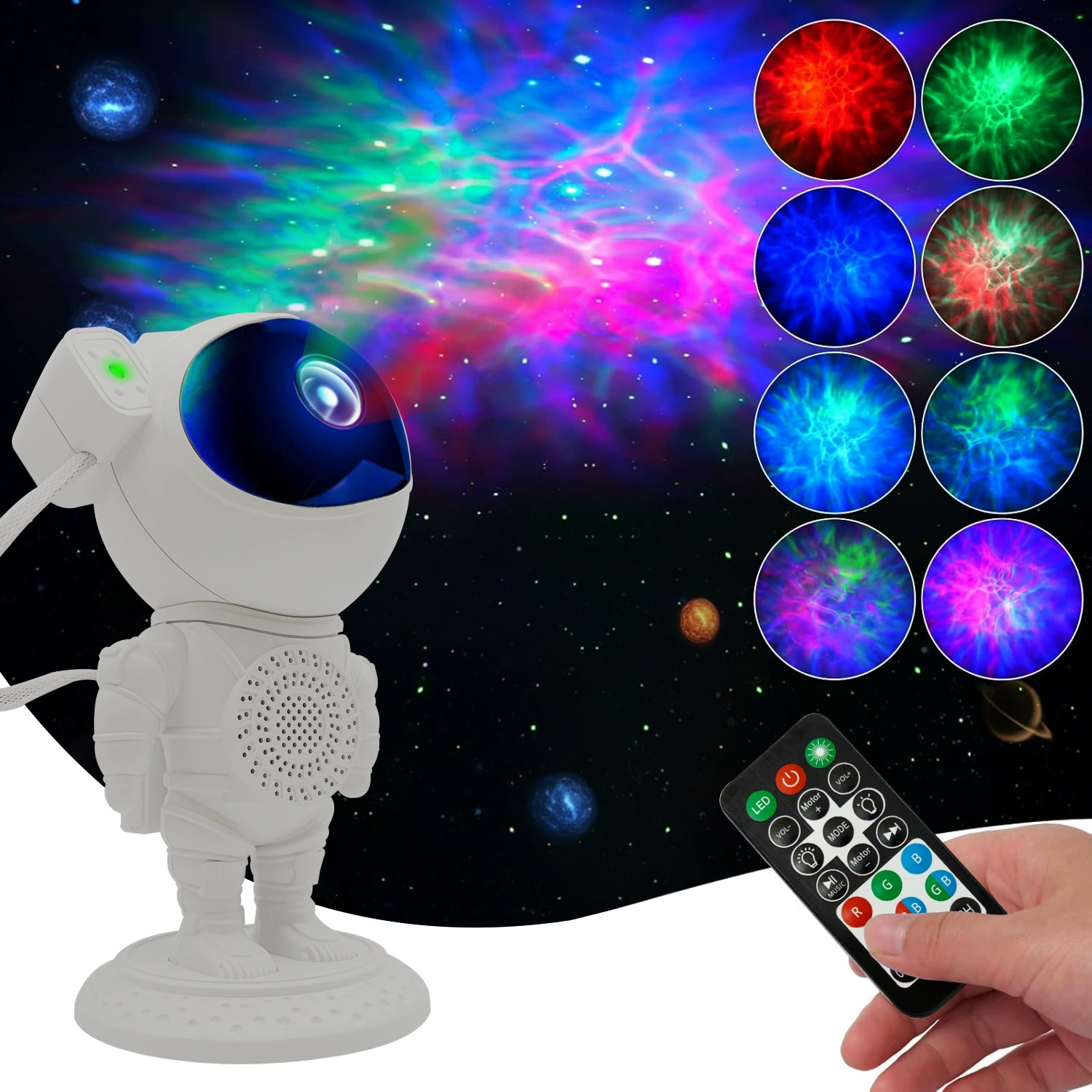 Трансграничные производители звездных светильников Астронавт туманность атмосфера проектор день рождения Рождественский рабочий стол украшает ночной свет