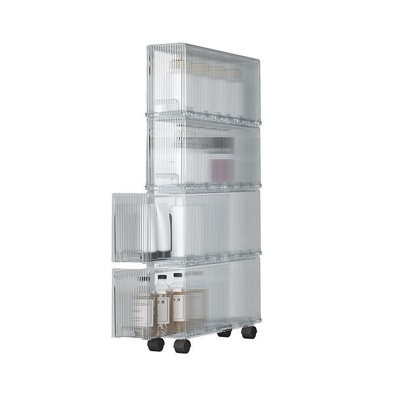 12/13cm浴室用トイレット収納棚トイレ防水シーリング引き出し式超狭い隙間収納ラック