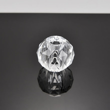 浦江水晶40至80MM中孔球刻面水晶球门拉手楼梯扶手栏杆石白现代风