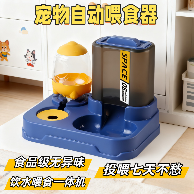 Alimentador Automático para Gatos 2 en 1, Alimentación Automática, para Gatos