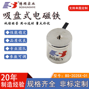 Boshun Nest Boat Electromagnet Bs-2025X-01 Dc Voltage Dc12V Small Suction Cup Electromagnet