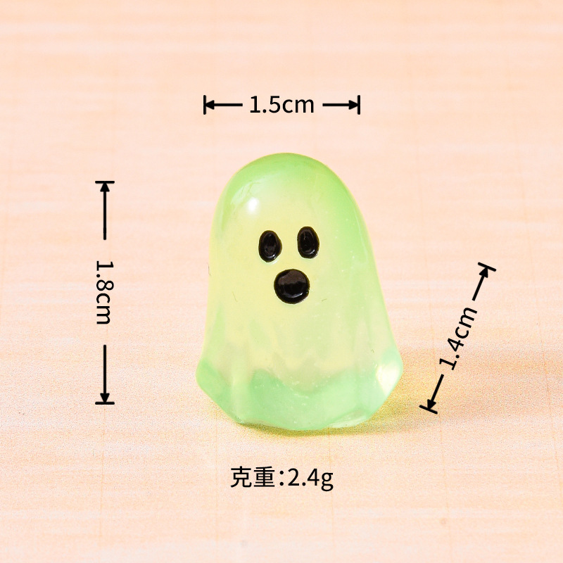 跨境新品夜光小幽灵桌面小摆件 万圣节diy装饰品挂件迷你车载配件|undefined
