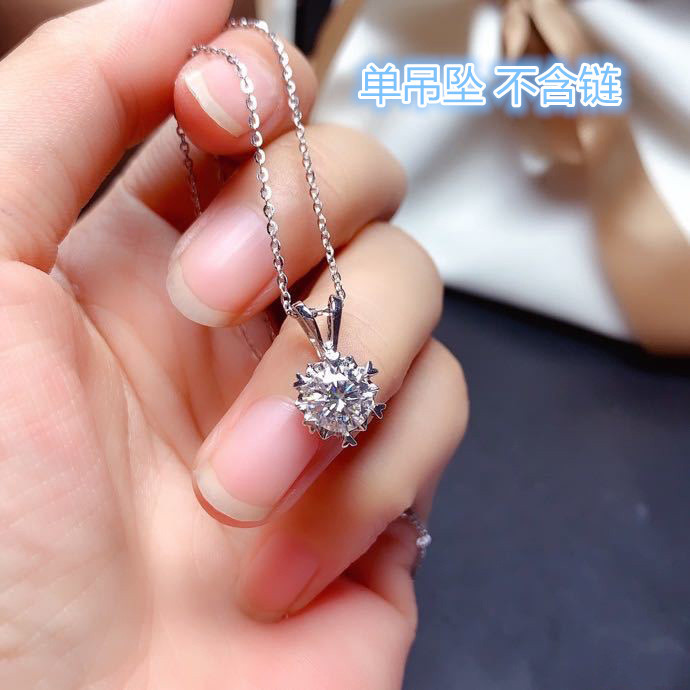 Ocho corazones y ocho flechas Chapado en platino de transmisión en vivo de simulación de diamantes anillo abierto collar de mujer colgante pendientes traje