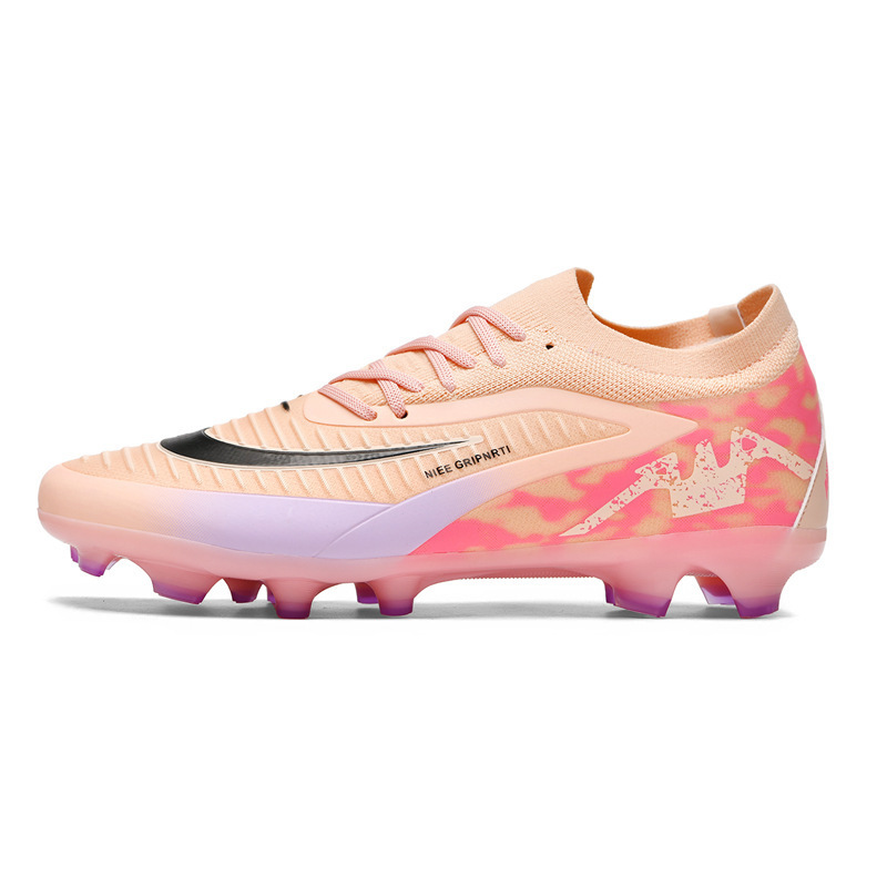 Zapatos de Fútbol con Tacos AG de Cuero Sintético Ligeros y Antideslizantes para Césped Natural y Artificial image 10