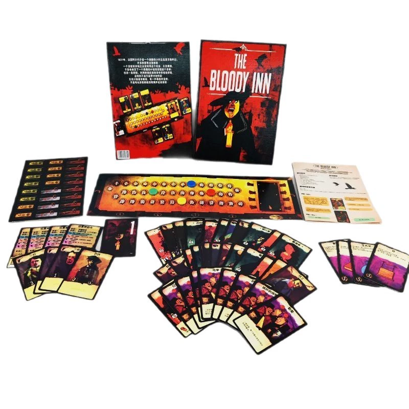 Карточная настольная игра Bloody Tavern THE BLOODY INN китайская тёмная стратегия управления карточками 1–4 игрока