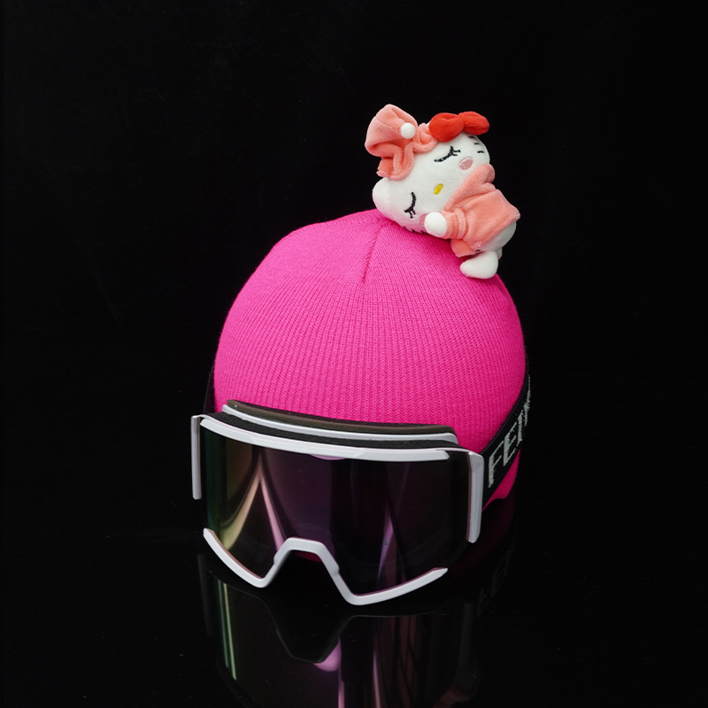 Cartoon Accessories, Versatile Decorations, Sleeping Position, Hello Kitty Doll, Ski Skating Helmet, Snow Helmet, Cute Stylish and Creative