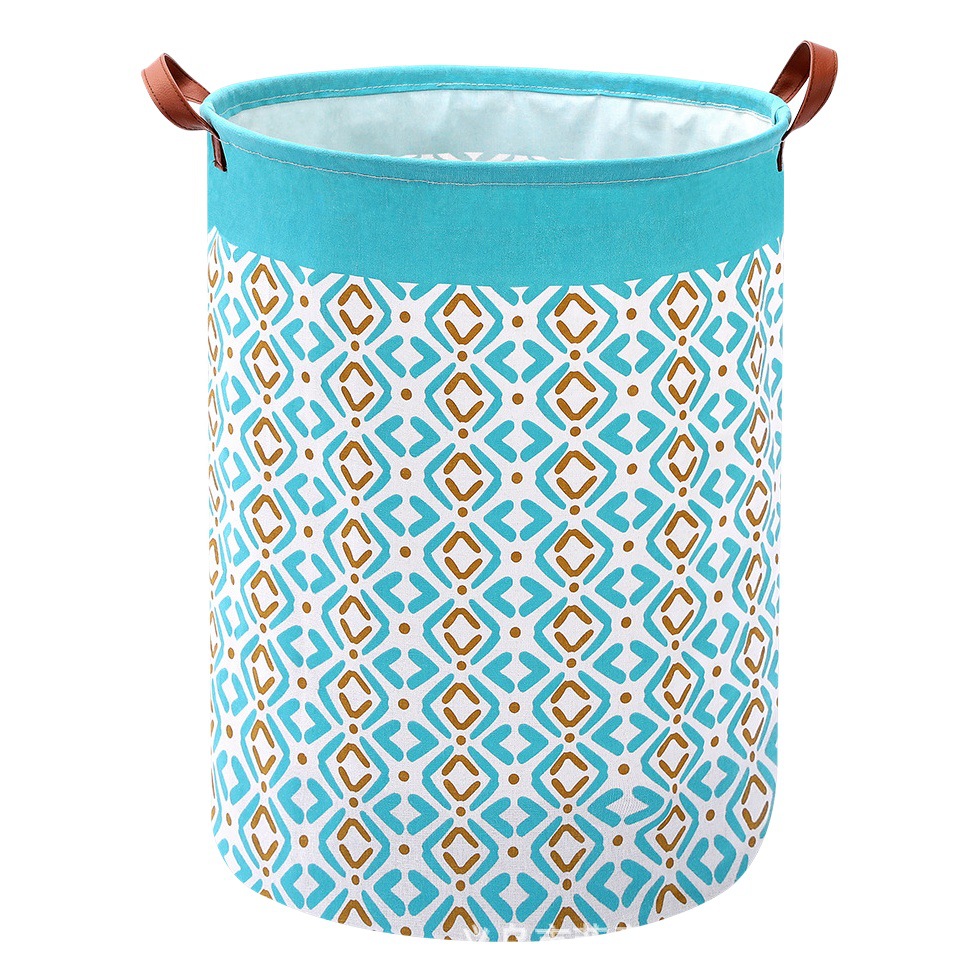 Cubo de lavandería de algodón y lino de estilo europeo transfronterizo plegable caja de almacenamiento artículos diversos canasta de organización de juguetes ropa para el hogar canasta de lavandería impermeable