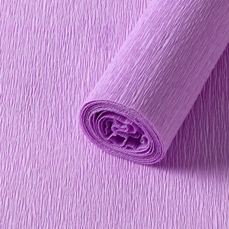 Thickened [Light Purple] Crepe Paper - 1 roll