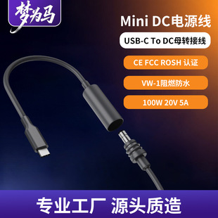 �¿�mini V4�O���Դ��PD100W 5A usb-c to dcĸ�D���^DC���DDCĸ