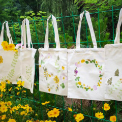 植物叩拓染キャンバスバッグポケット材料セットプレゼント幼稚園手作りdiy捺染ハンマー拓印ツール
