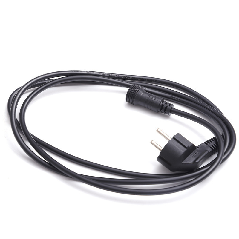 三芯欧规插头电源线欧标插头电源线插头带品字尾连接线纯铜电源线