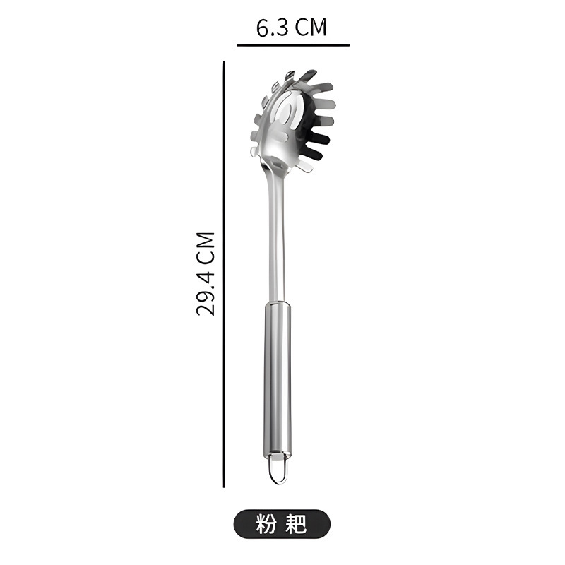 ステンレス鍋シャベル調理器具磁気付き0.8mmキッチン炒めシャベルホテルレストラン漏れスプーン火鍋スプーンセット|undefined