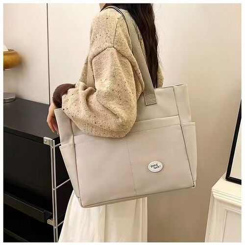 Original design Japanese bag, casual art student class shoulder bag, all-match commuter Oxford cloth tote bag