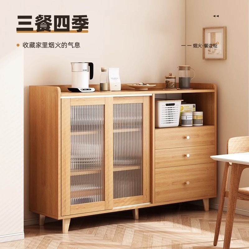 Gabinete de comedor japonés contra la pared de madera sólida sala de estar armario de té cocina armario de almacenamiento armario de cocina armario de almacenamiento armario de almacenamiento